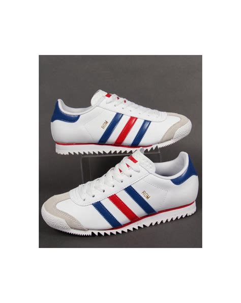 adidas rom weiß blau rot|Adidas Rom Trainers White/blue, Originals.